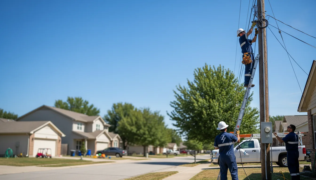 Residential electrician providing installation services in Revere, MN
